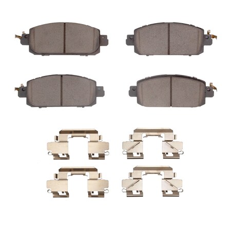Dynamic Friction Co 3000 Ceramic Brake Pads and Hardware Kit, Low Dust, Low Copper Ceramic, 100% Asbestos-free, Front 1310-2310-01